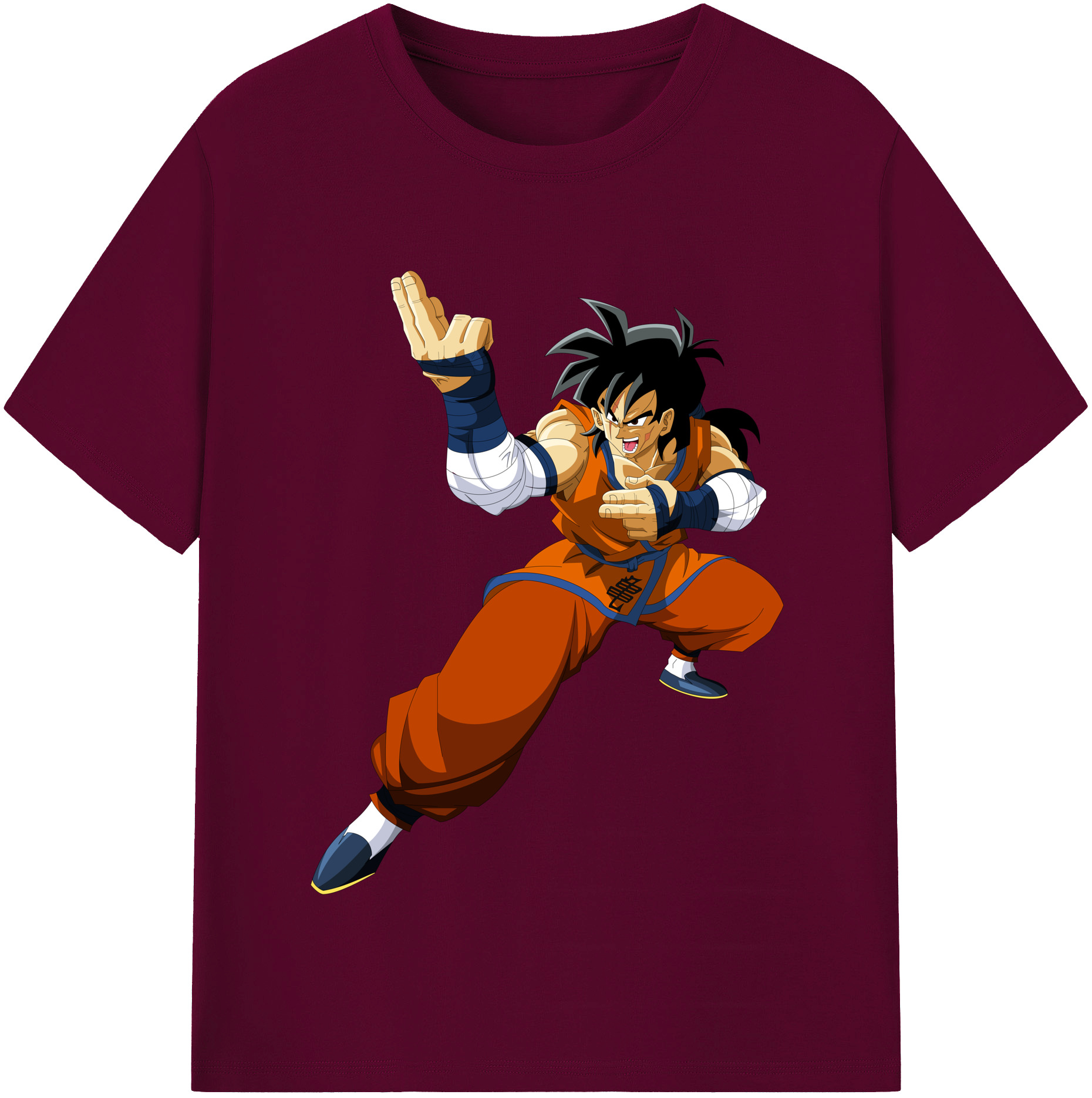 （画像用） ドラゴンボール ヤムチャ DRAGON BALL Yamcha レディースカジュアルプリントTシャツ（綿100％）